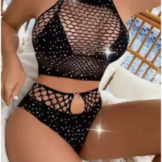 Ensemble Lingerie Femme – Noir ✨