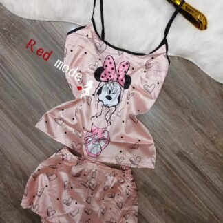 Pyjama Short Rose Imprimé