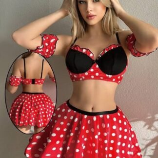 Ensemble Lingerie à Pois ❤️🩷