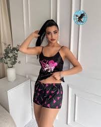 Ensemble Pyjama Short Femme 🖤💗